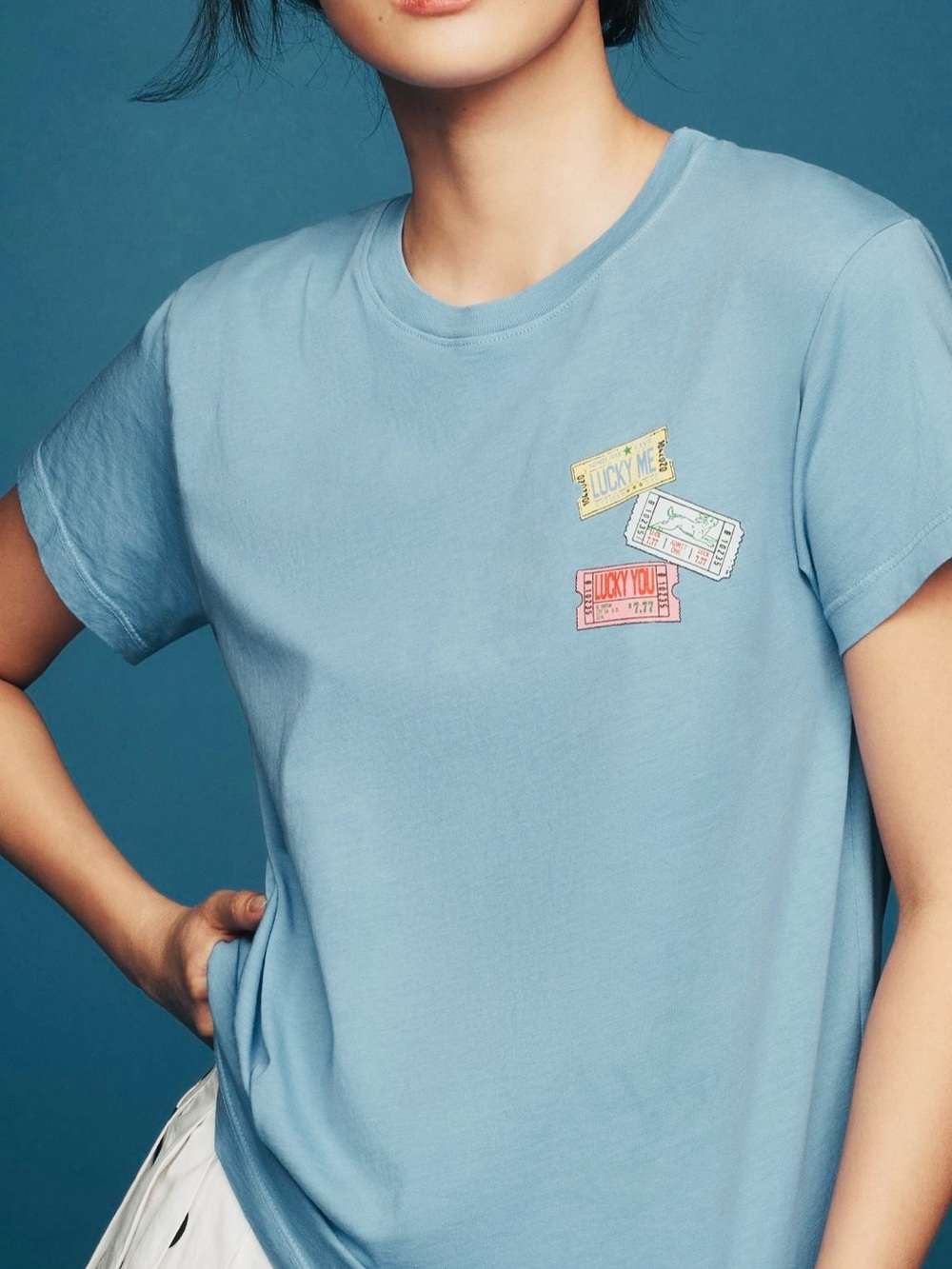 Anthropologie Letluv Concert Ticket graphic tee